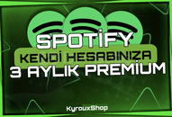 ⭐️ KENDİ HESABINIZA ⭐️ 3 Aylık Premium -Spotify