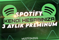 ⭐️ KENDİ HESABINIZA ⭐️ 3 Aylık Premium -Spotify