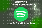⭐Kendi Hesabınıza | 3 Aylık Spotify Premium 
