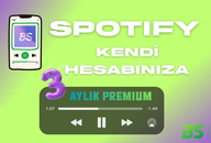 ⭐ Kendi Hesabınıza - 3 Aylık Spotify Premium ⭐ 