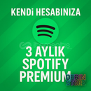 ⭐ KENDİ HESABINIZA ⭐ 3 Aylık Spotify Premium⚡
