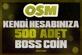 ⭐[KENDİ HESABINIZA] 500 BOSS COİN⭐ 