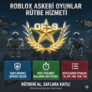 KENDİ HESABINIZA ASKER OYUNLARINDA OF-9 + RANK