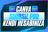 ⭐[KENDİ HESABINIZA] Canva Pro 3 SINIRSIZ⭐