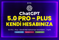 Kendi Hesabınıza - ChatGPT Plus 5.1 + 5.0 Pro