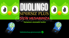 DUOLİNGO [KENDİ HESABINIZA] SINIRSIZ PLUS