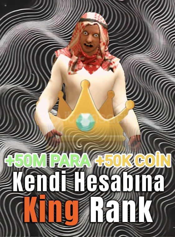 KENDİ HESABINIZA KİNG RANK +50M +50K COİN KENDİ HESABINIZA KİNG RANK +50M +50K COİN