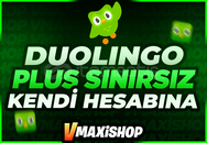 ⭐️DuolingoPlus + Sınırsız | Kendi Hesabınıza 