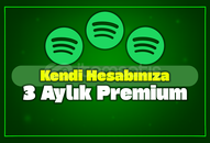 ✨[KENDİ HESABINIZA] Spotify 3 Aylık Premium✨