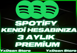 Kendi Hesabınıza Spotify 3 Aylık Premium Kod