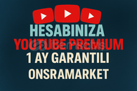 ⭐[KENDİ HESABINIZA] YOUTUBE 1 AYLIK PREMİUM⭐