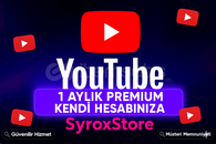 ⭐[KENDİ HESABINIZA] YOUTUBE 1 AYLIK PREMİUM⭐