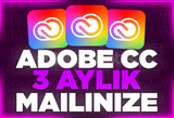 [KENDİ MAİLİNİZE] 3 AYLIK ADOBE CC + + Garanti