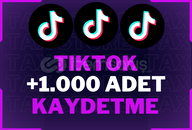 ⭐[KEŞFET ETKİLİ] +1000 TİKTOK GERÇEK KAYDETME