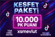 ⭐[KEŞFET ETKİLİ] +10000 PK SAVAŞ PUANI KALİTELİ