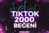 ⭐[KEŞFET ETKİLİ] 2000 TİKTOK BEĞENİ⭐