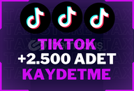 ⭐[KEŞFET ETKİLİ] +2.500 TİKTOK GERÇEK KAYDETME