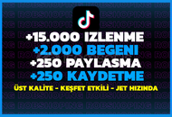 ⚡️[KEŞFET ETKİLİ]⚡️4x MEGA TİKTOK PAKETİ