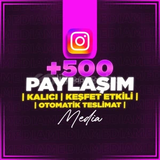 Keşfet Etkili - 500 Kalıcı Gerçek Paylaşım