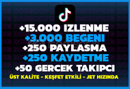 ⚡️[KEŞFET ETKİLİ + HIZLI]⚡5x MEGA TİKTOK PAKETİ