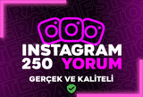 [KEŞFET ETKİLİ] INSTAGRAM 250 ÖZEL YORUM