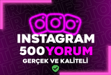 [KEŞFET ETKİLİ] INSTAGRAM 500 ÖZEL YORUM