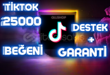 (KEŞFET ETKİLİ) Tiktok 25000 Gerçek Beğeni