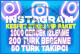 ⭐[KEŞFET ETKİLİ] VİP TÜRK PAKET İNSTAGRAM