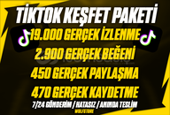 ⭐KEŞFET ETKİSİ!⭐TİKTOK 4X GERÇEK KEŞFET PAKETİ!
