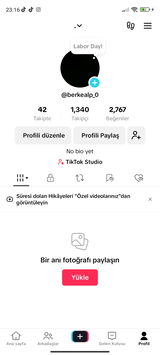 Keşfeti açık 1350 takipçili uyguna 