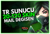 ⭐Kesin TR Sunucu 20-120 Skin Mail Değişen Hesap