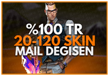 ⭐Kesin TR Sunucu 20-120 Skin Mail Değişen Hesap