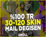 Kesin Tr Sunucu 30-120 Skin Mail Değişen Hesap