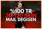 ⭐Kesin TR Sunucu 30-120 Skin Mail Değişen Hesap