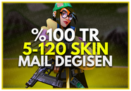 ⭐ Kesin TR Sunucu 5-120 Skin Mail Değişen Hesap