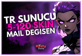 ⭐ Kesin TR Sunucu 5-120 Skin Mail Değişen Hesap