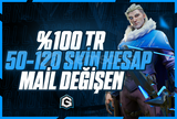 Kesin Tr Sunucu 50-120 Skin Mail Değişen Hesap