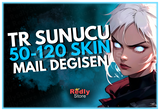 ⭐Kesin TR Sunucu 50-120 Skin Mail Değişen Hesap