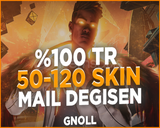 Kesin Tr Sunucu 50-120 Skin Mail Değişen Hesap