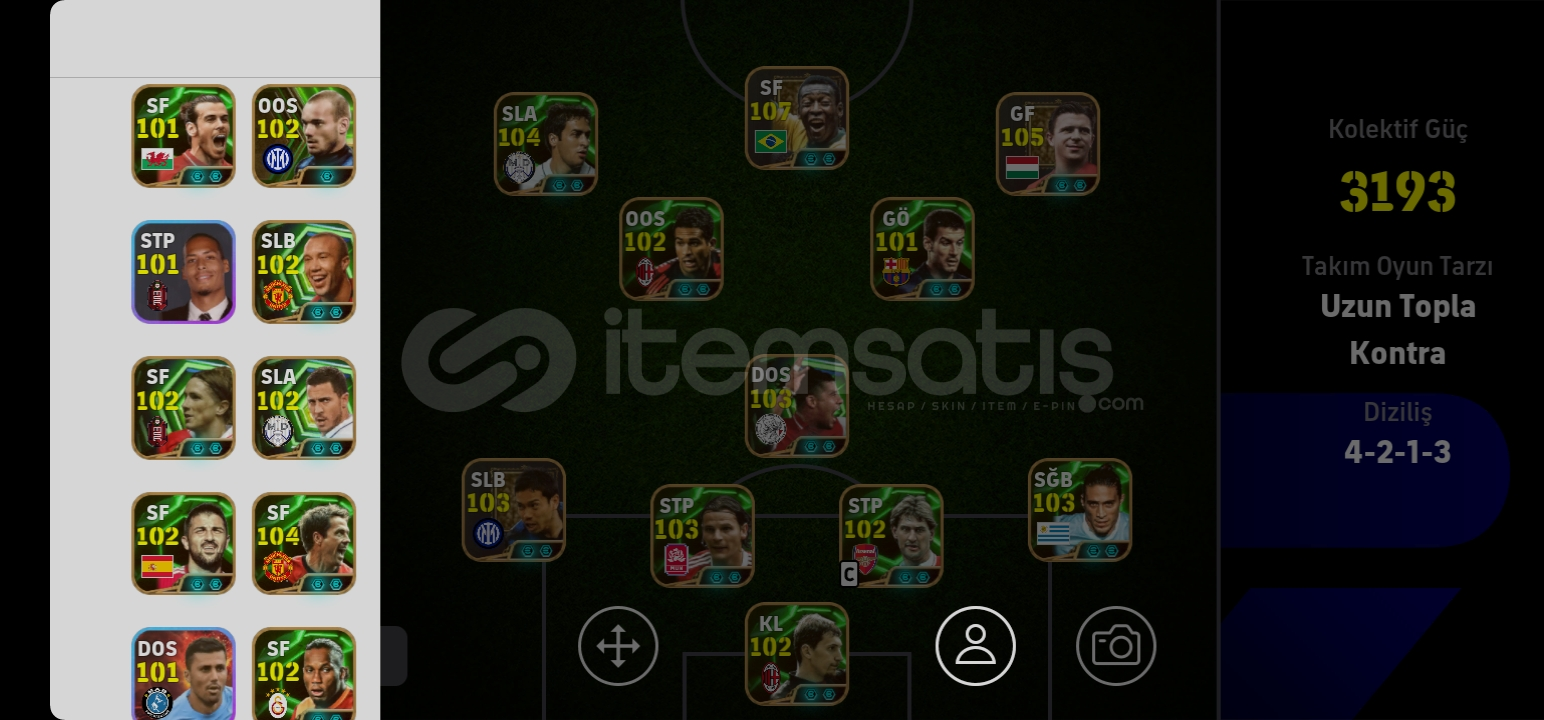 KG(3193) BOMBACI + 107 PELE 105 PUSKAS KG(3193) BOMBACI + 107 PELE 105 PUSKAS