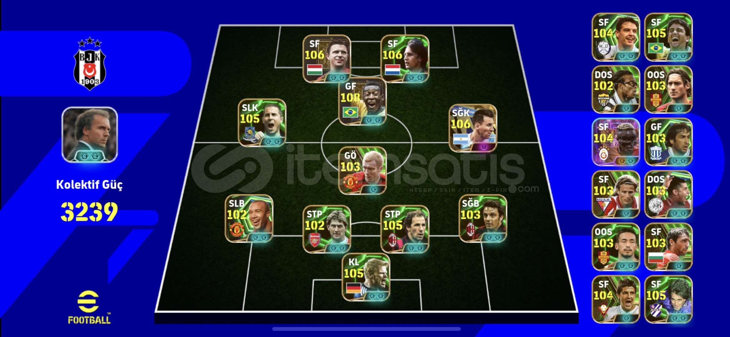 (KG 3240) BOMBACI RAFA+PELE+CRUYF+HAZARD+PUSCAS (KG 3240) BOMBACI RAFA+PELE+CRUYF+HAZARD+PUSCAS