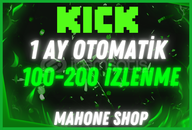 ✨⭐KİCK 1 AY 100-200 ARASI İZLEYİCİ(SORUNSUZ)✨⭐