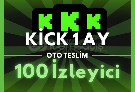 ⭐️KICK 1 AY 100 GERÇEK İZLEYİCİ (OTO)⭐️ ⭐️KICK 1 AY 100 GERÇEK İZLEYİCİ (OTO)⭐️