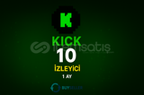 ⭐KICK 1 AY BOYUNCA 10 İZLEYİCİ (GARANTİLİ)