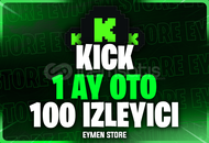 ⭐Kick 1 Ay Oto 100 Canlı Yayın İzleyici