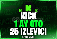 ⭐Kick 1 Ay Oto 25 Canlı Yayın İzleyici