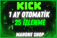 ✨⭐KİCK 1 AY OTO 25 İZLEYİCİ(SORUNSUZ)✨⭐