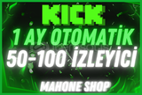 ⭐✨KİCK 1 AY OTO 50-100 İZLEYİCİ(SORUNSUZ)✨⭐