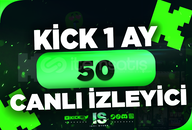 ⭐Kick 1 Ay Oto 50 Canlı İzleyici⭐