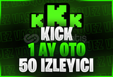 ⭐Kick 1 Ay Oto 50 Canlı Yayın İzleyici⭐